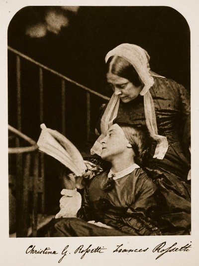 Christina Rossetti en haar moeder Frances Rossetti, 7 oktober 1863 door Charles Lutwidge Dodgson